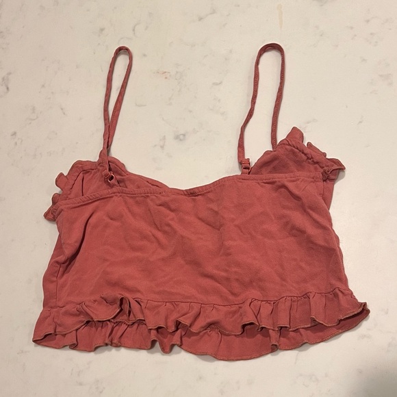 PacSun Cropped Ruffle Tank Top - Picture 3 of 3